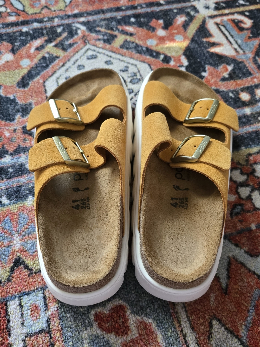 Birkenstock Women's Papillio Arizona Chunky Suede Sandals - Picture 6 of 10